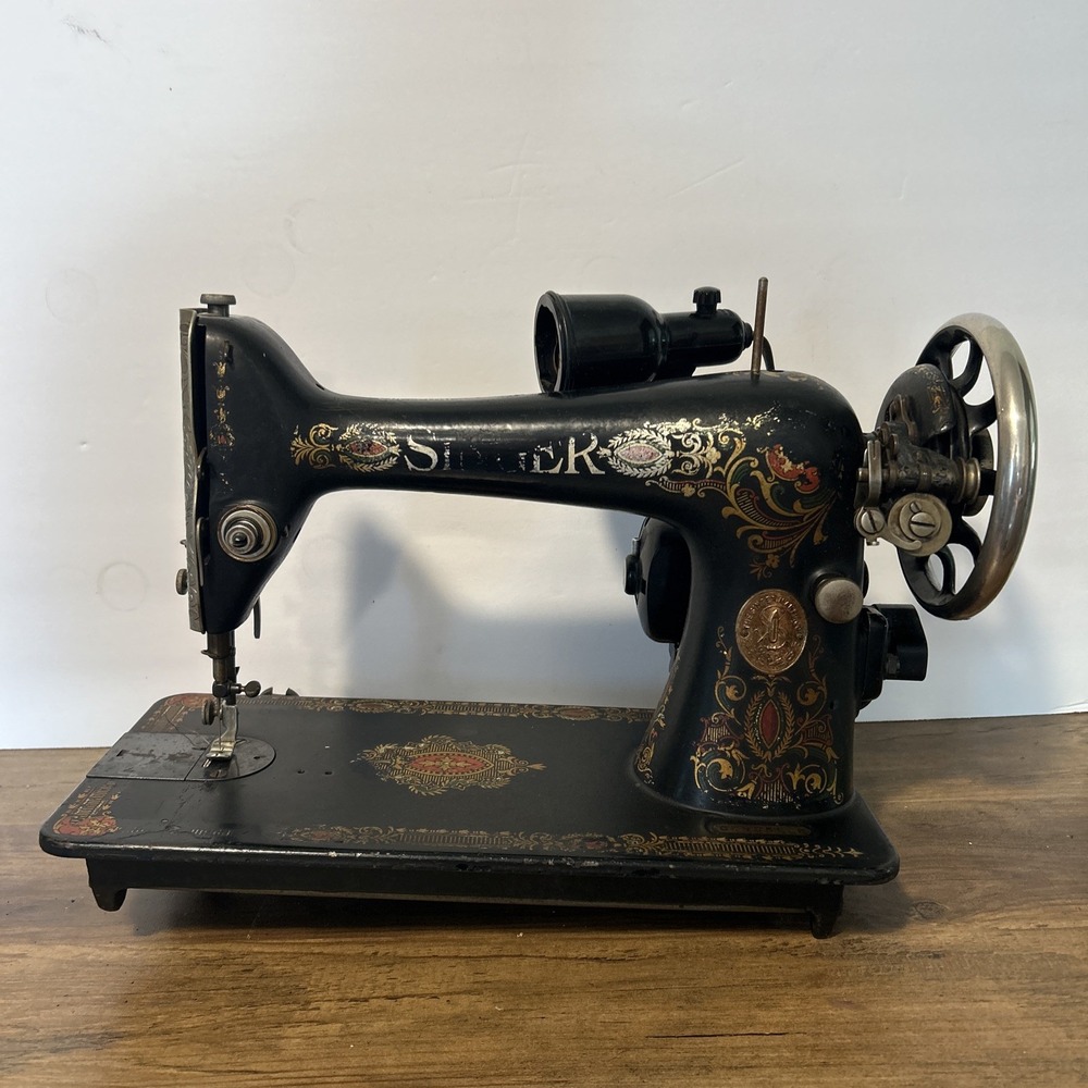 Vtg 1900's Antique Singer Sewing Machine Head Model 66 Red Eye G4955589 Repair